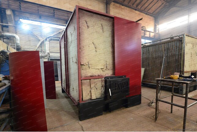 Твердотопливный котел 1200 кВт - изготовление