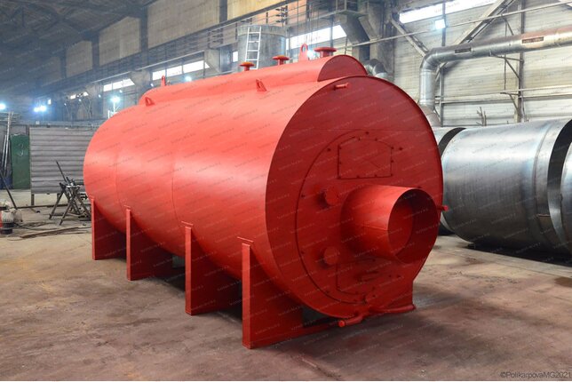 Паровой котел 500 кг пара в час 115 С на сырых дровах промышленный